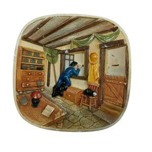 Nautical 3D Wall Plaque With Sailor & Cat Scene Legend Products